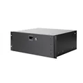 Adam Hall 19" Parts 87404 ALU 4 - 19" 4HE Rackschublade mit Schloss | Aluminium