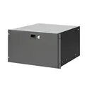 Adam Hall 19" Parts 87406 STANDARD 6 - 19" 6HE Rackschublade mit Schloss | Stahl