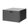 Adam Hall 19" Parts 87406 COMBILOCK 6 - 19" 6HE Rackschublade mit Zahlenschloss | Stahl