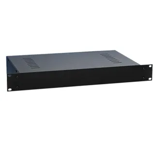 Adam Hall 19" Parts 87407 V - 19" Leergehäuse 1HE | mit Lüftungsschlitzen