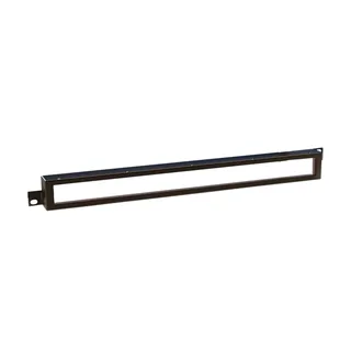 Adam Hall 19" Parts 87441 - 19" Frontabdeckung mit Plexiglaseinsatz 1 HE