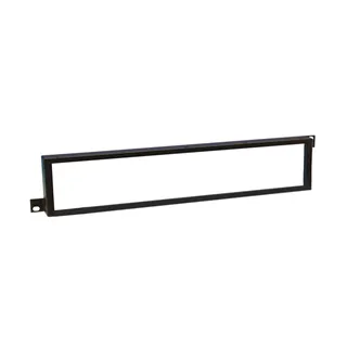 Adam Hall 19" Parts 87442 - 19" Frontabdeckung mit Plexiglaseinsatz 2 HE