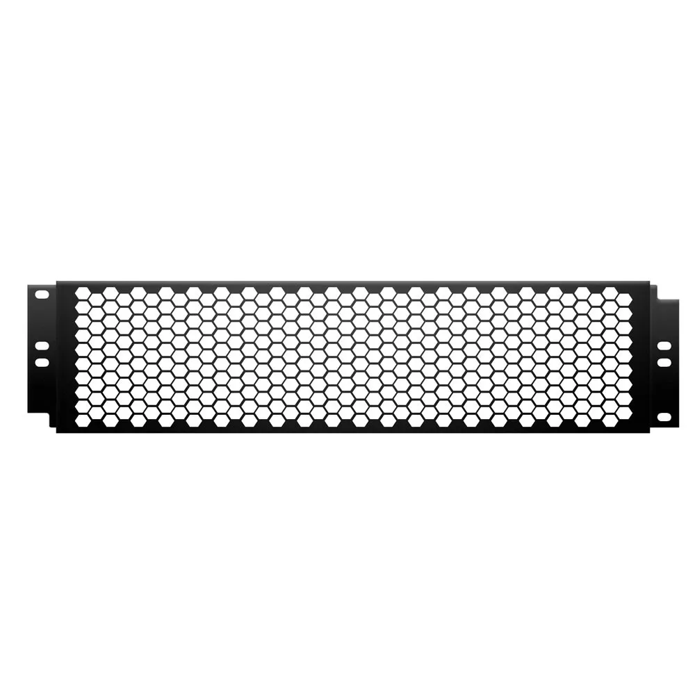 Adam Hall 19" Parts 87446 - 19" Lochblechabdeckung 2 HE, grobe Lochung