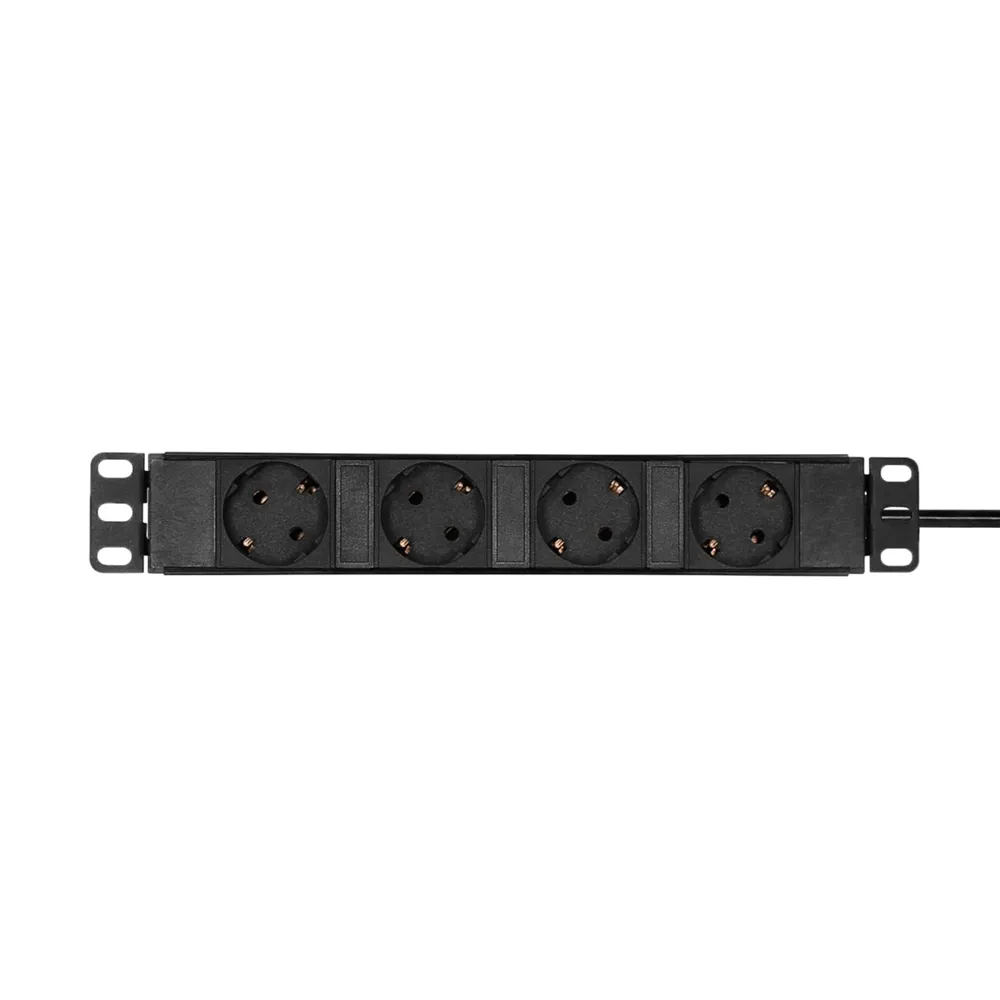 Adam Hall Cables 87470 - Montierbarer Stromverteiler 1HE 4-Fach