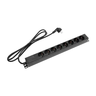 Adam Hall Cables 87471 - 19" Stromverteiler 1HE 8-Fach mit Schalter