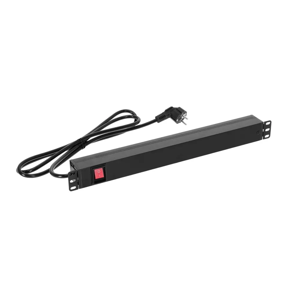 Adam Hall Cables 87471 - 19" Stromverteiler 1HE 8-Fach mit Schalter