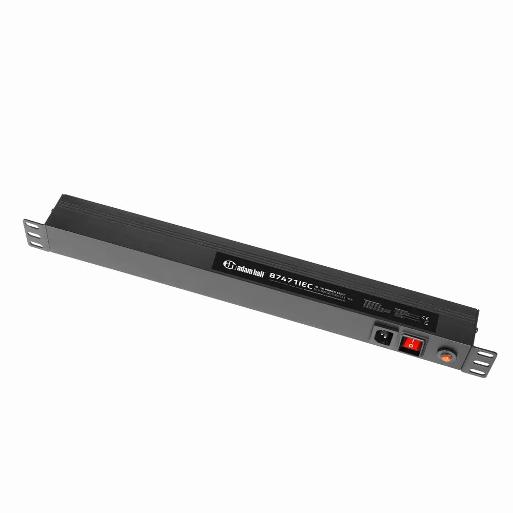 Adam Hall Cables 87471 IEC - 19" Stromverteiler 1HE 10-Fach mit C13 Kaltgerätebuchsen