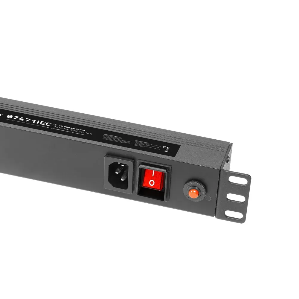 Adam Hall Cables 87471 IEC - 19" Stromverteiler 1HE 10-Fach mit C13 Kaltgerätebuchsen