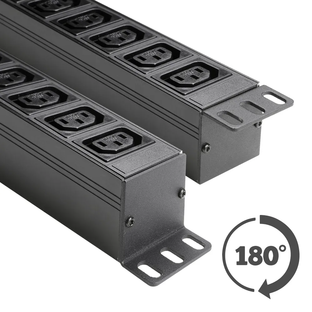 Adam Hall Cables 87471 IEC - 19" Stromverteiler 1HE 10-Fach mit C13 Kaltgerätebuchsen