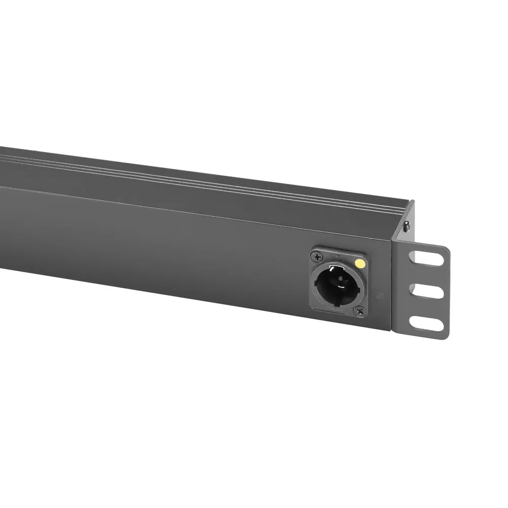 Adam Hall Cables 87471 T - 19" Stromverteiler 1HE 8-Fach mit IP65 Stromzuleitung