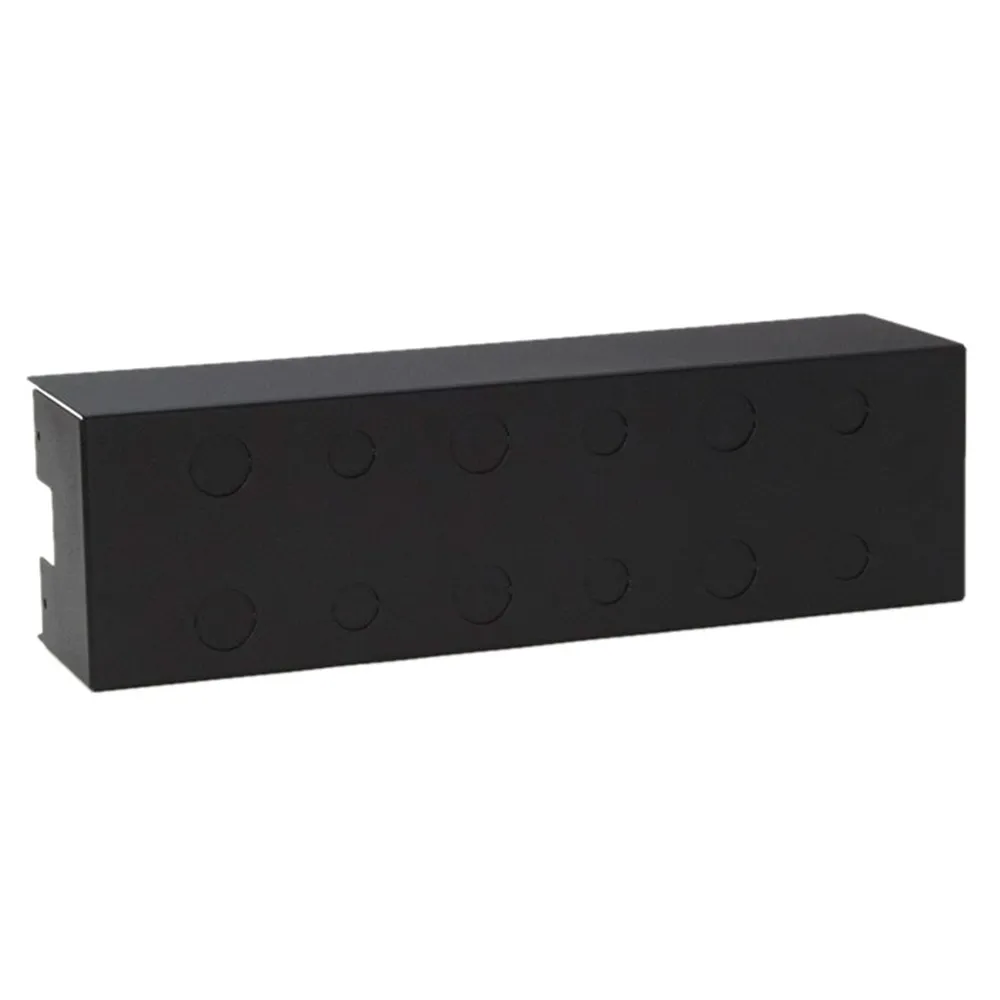 Adam Hall 19" Parts 87475 A - Rückseitiger Schutzkasten für 87475 19" Blende 3 HE für Sicherungsautomaten