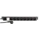 Adam Hall Cables 87478 - 19" Stromverteiler 1HE 8-Fach mit französischer Norm