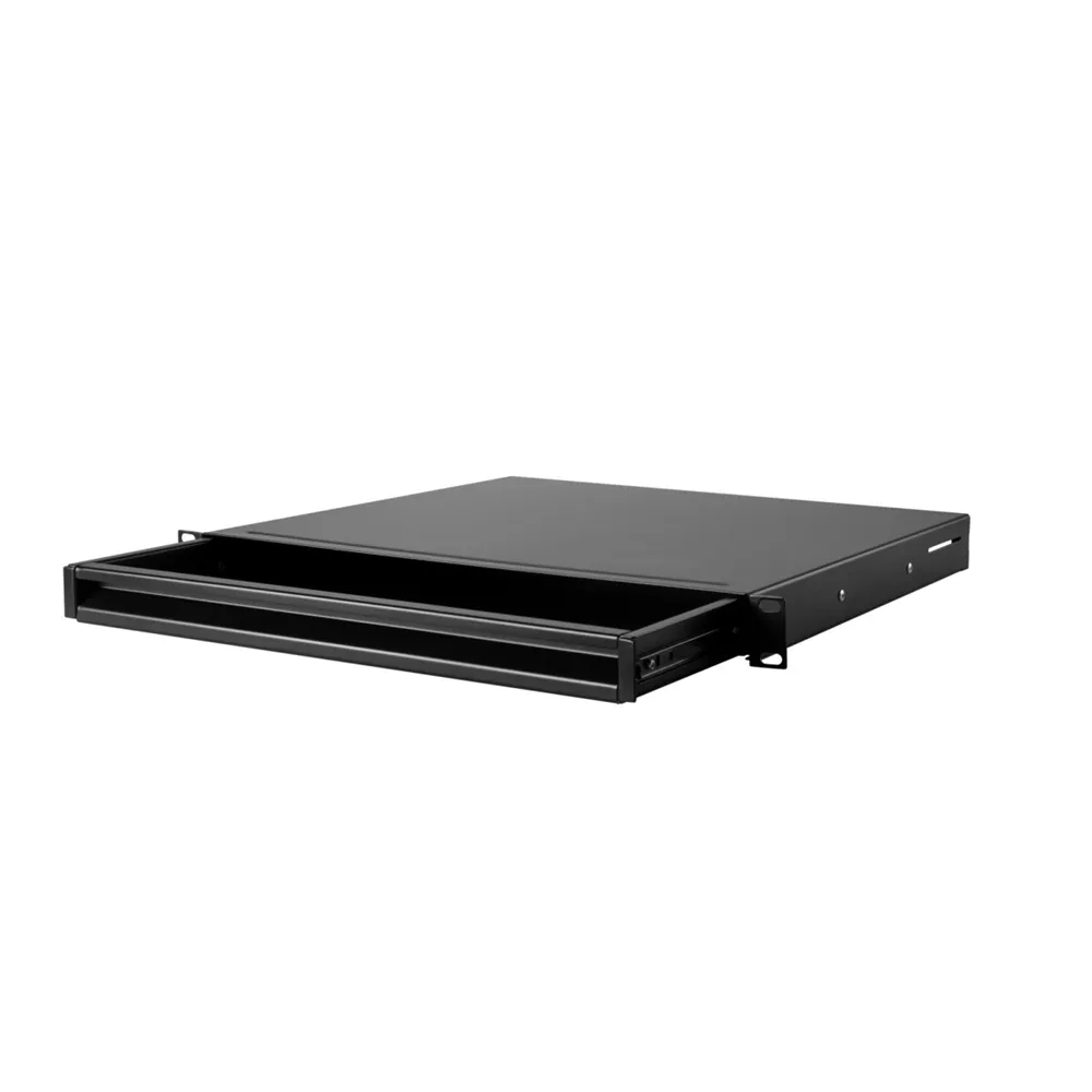 Adam Hall 19" Parts 87401 ALU ERGO 1 - 19" 1HE ERGO Rackschublade | Aluminium