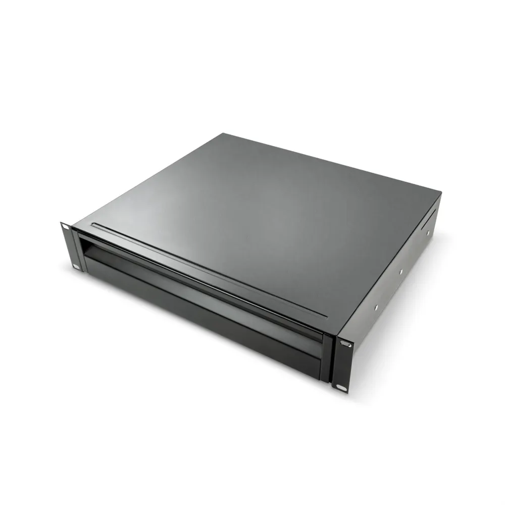 Adam Hall 19" Parts 87402 ALU ERGO 2 - 19" 2HE ERGO Rackschublade | Aluminium