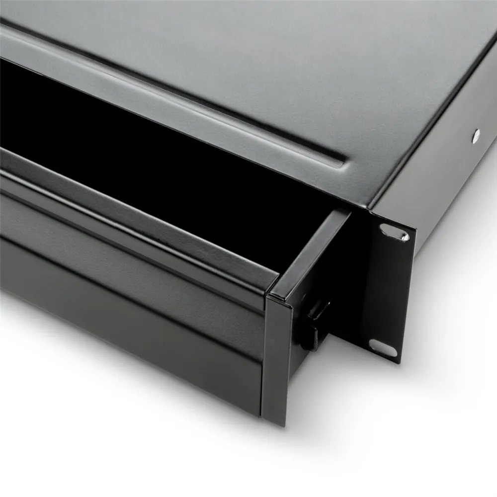 Adam Hall 19" Parts 87402 ALU ERGO 2 - 19" 2HE ERGO Rackschublade | Aluminium