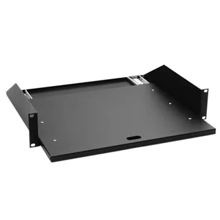 Adam Hall 19" Parts 87555 - 19" Rackwanne 2HE | mit Auszugschienen