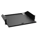Adam Hall 19" Parts 87555 - 19" Rackwanne 2HE | mit Auszugschienen