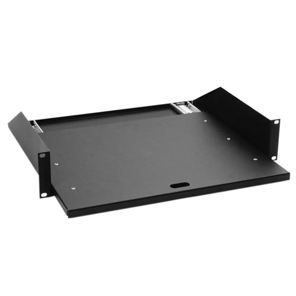 Adam Hall 19" Parts 87555 - 19" Rackwanne 2HE | mit Auszugschienen