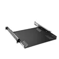 Adam Hall 19" Parts 87556 - 19" Rackwanne 1HE | mit Auszugschienen