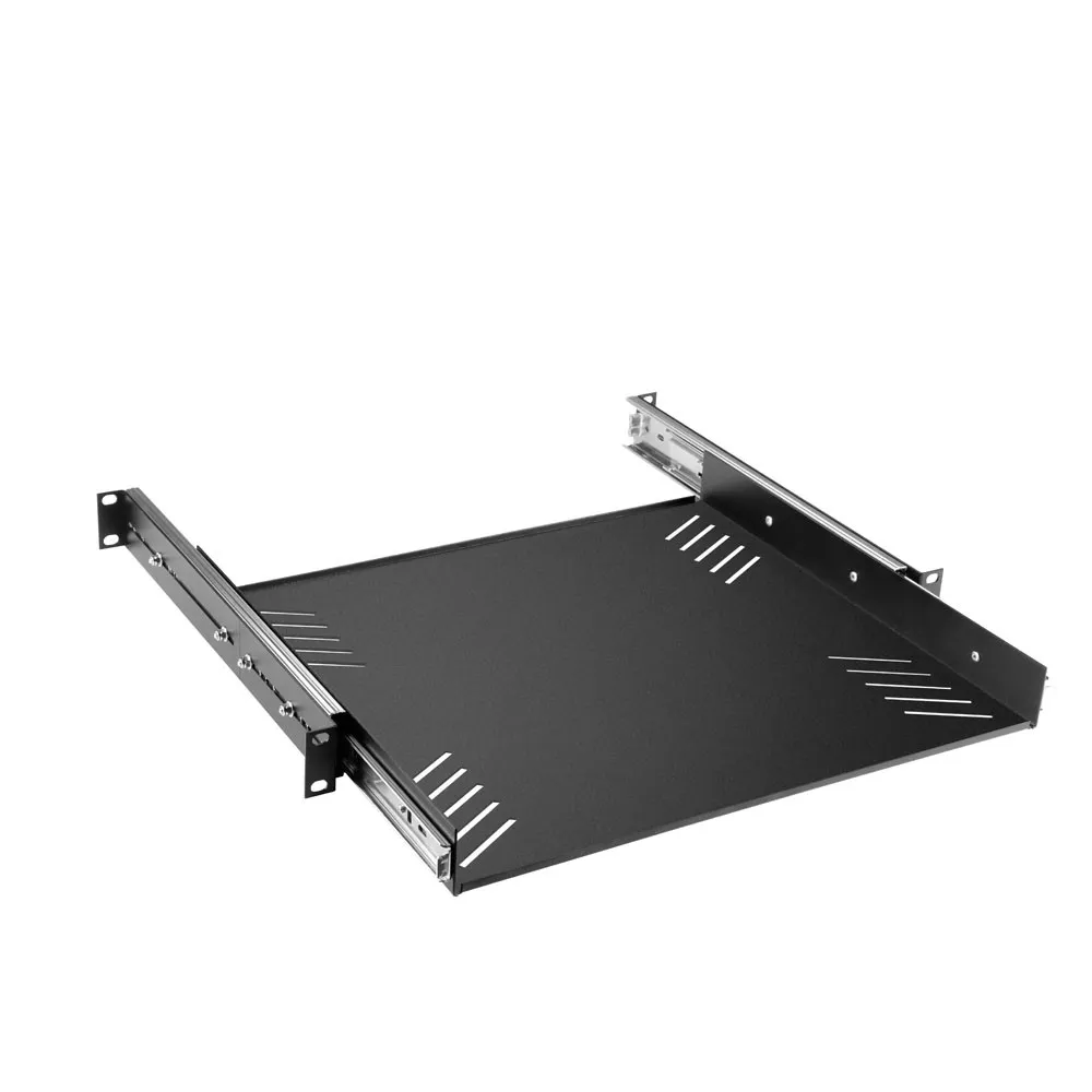 Adam Hall 19" Parts 87556 - 19" Rackwanne 1HE | mit Auszugschienen