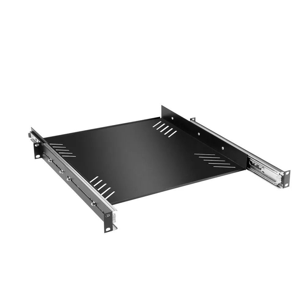 Adam Hall 19" Parts 87556 - 19" Rackwanne 1HE | mit Auszugschienen
