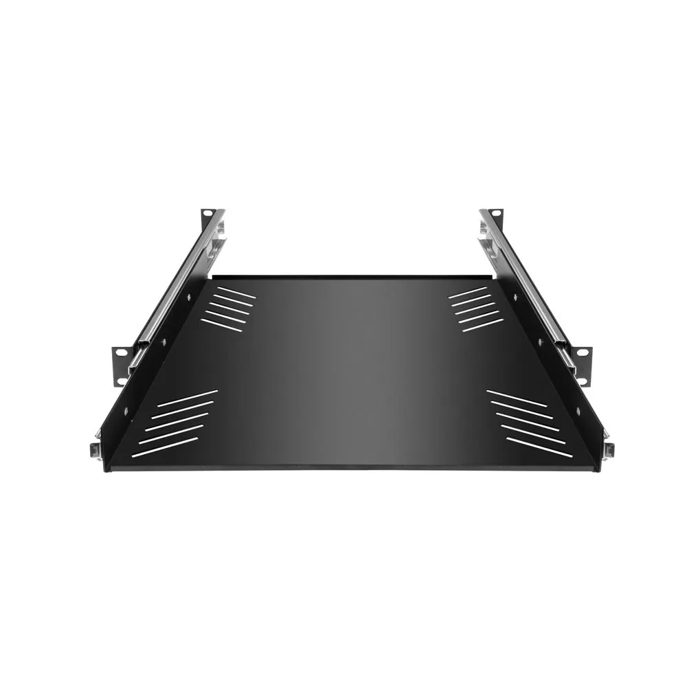 Adam Hall 19" Parts 87556 - 19" Rackwanne 1HE | mit Auszugschienen