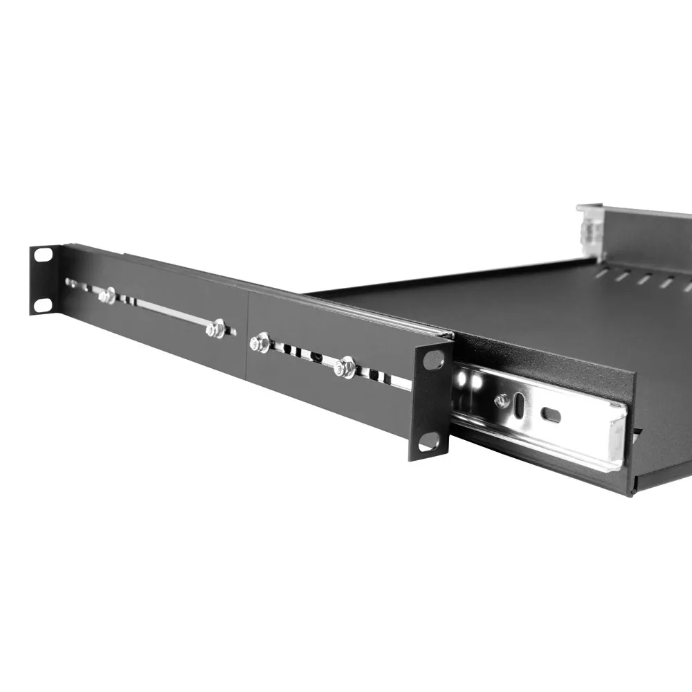 Adam Hall 19" Parts 87556 - 19" Rackwanne 1HE | mit Auszugschienen