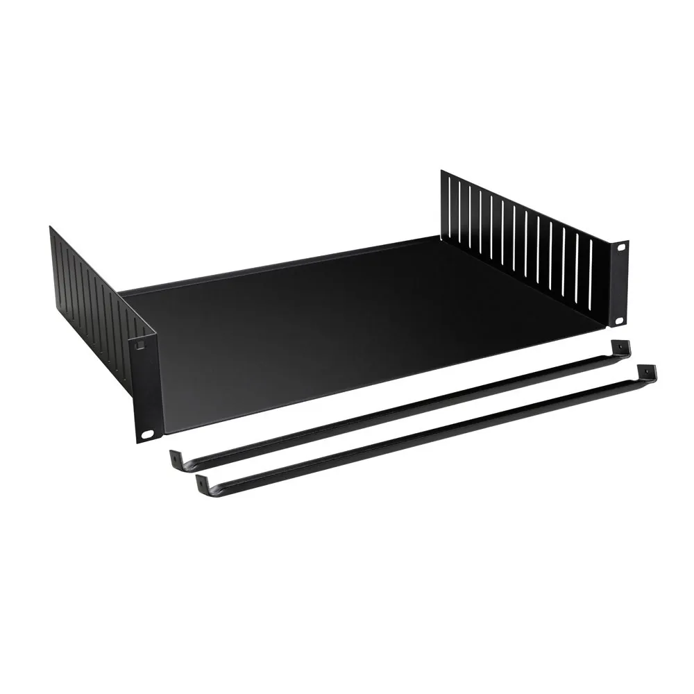 Adam Hall 19" Parts 8757 - 19" Rackwanne 2HE | mit Stahlklemmen