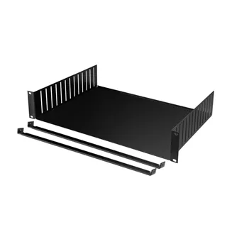 Adam Hall 19" Parts 8757 - 19" Rackwanne 2HE | mit Stahlklemmen