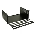 Adam Hall 19" Parts 8758 - 19" Rackwanne 3HE | mit Stahlklemmen