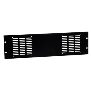 Adam Hall 19" Parts 8763 - 19" 3HE  Rackblende für 2 Axial-Lüfter