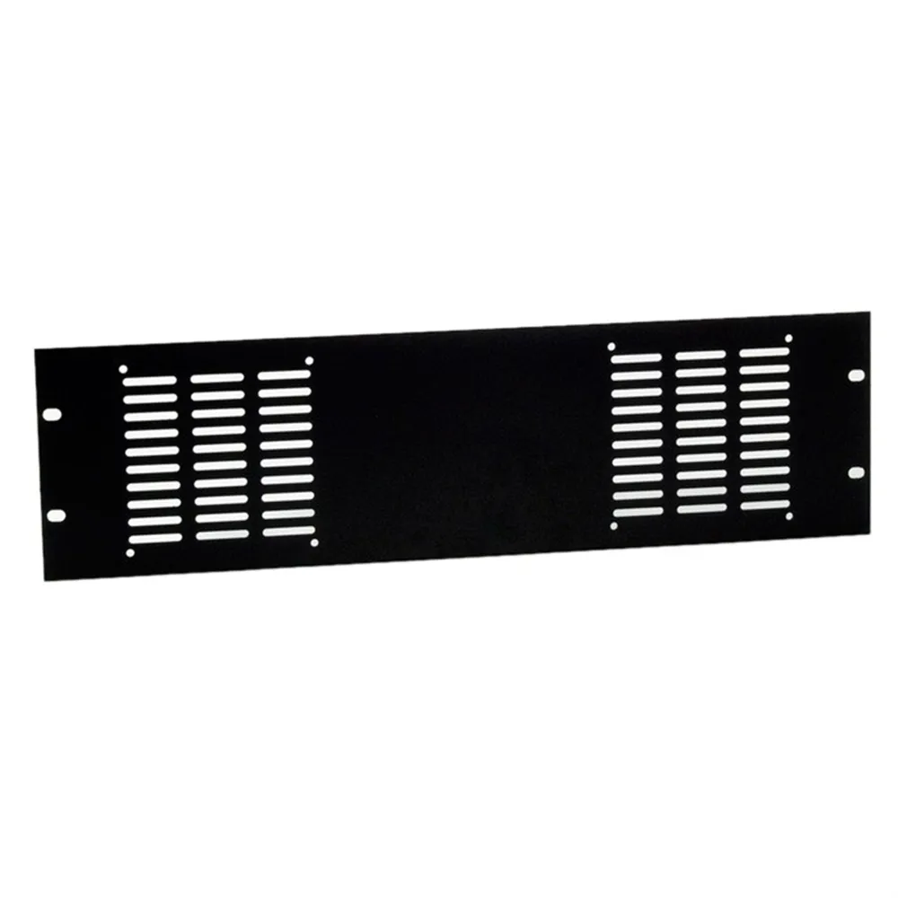 Adam Hall 19" Parts 8763 - 19" 3HE  Rackblende für 2 Axial-Lüfter