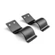 Adam Hall Hardware 87999 - 2 x schwarze Befestigungsklammern 95 x 40 mm für Rohre, Beine etc.