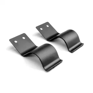 Adam Hall Hardware 87999 - 2 x schwarze Befestigungsklammern 95 x 40 mm für Rohre, Beine etc.