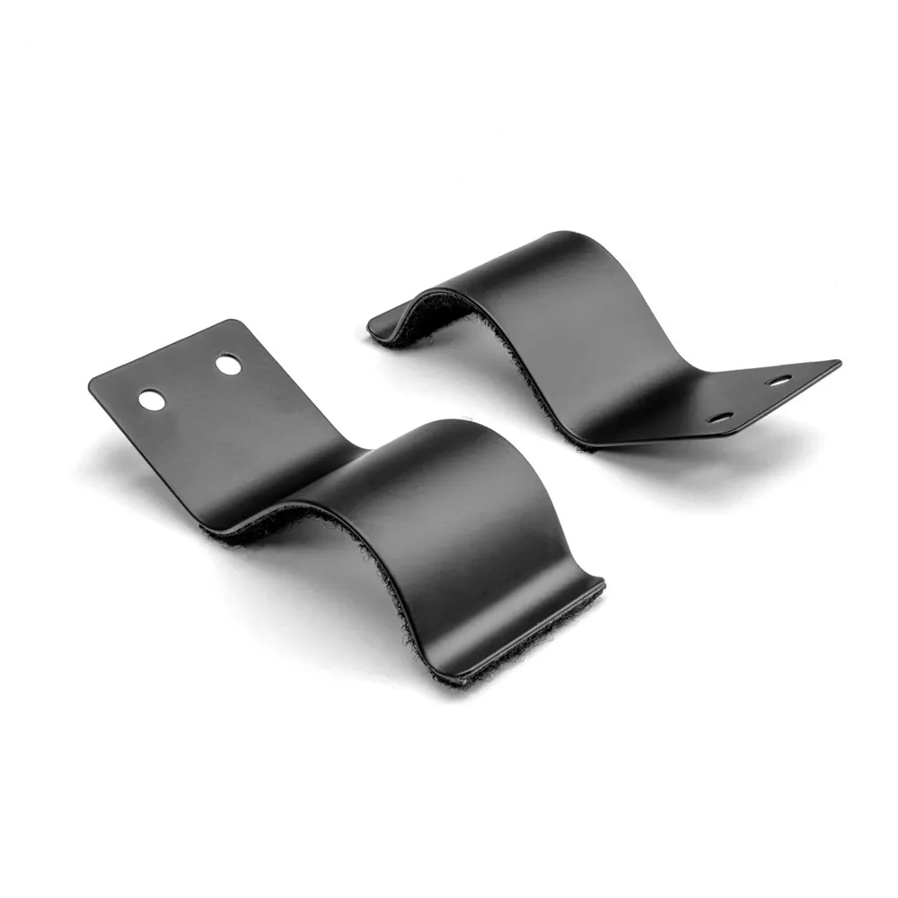Adam Hall Hardware 87999 - 2 x schwarze Befestigungsklammern 95 x 40 mm für Rohre, Beine etc.