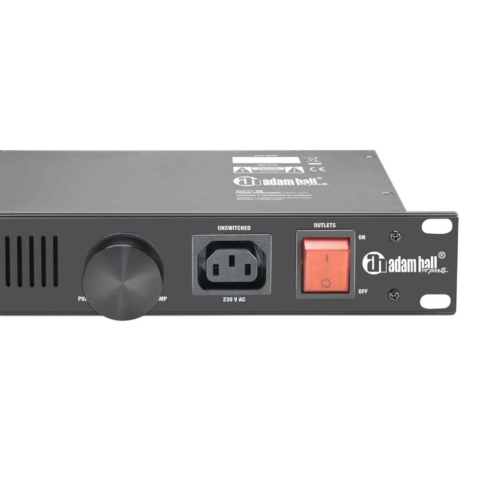 Adam Hall 19" Parts PCL 10 - Power Conditioner mit Rack-Beleuchtung