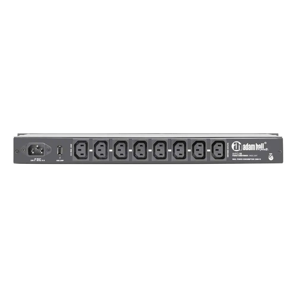 Adam Hall 19" Parts PCL 10 - Power Conditioner mit Rack-Beleuchtung