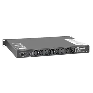 Adam Hall 19" Parts PCL 10 PRO - Power Conditioner mit Volt- und Amperemeter, Display und Rack-Beleuchtung