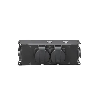 Adam Hall Cables PRO PORT 2 T - Stromverteiler 2 x Schukobuchse IP54 | IP65 In & IP65 Out