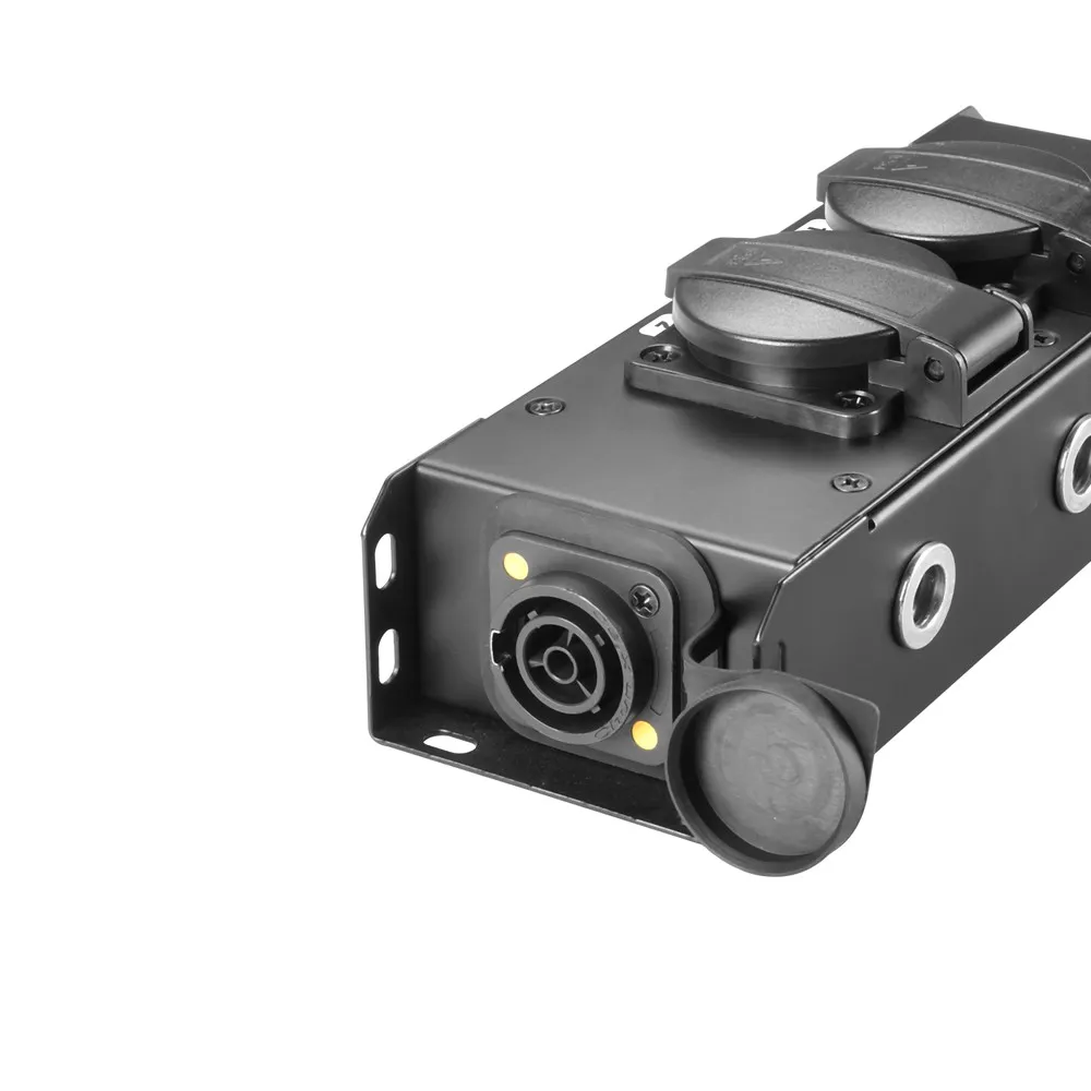 Adam Hall Cables PRO PORT 2 T - Stromverteiler 2 x Schukobuchse IP54 | IP65 In & IP65 Out