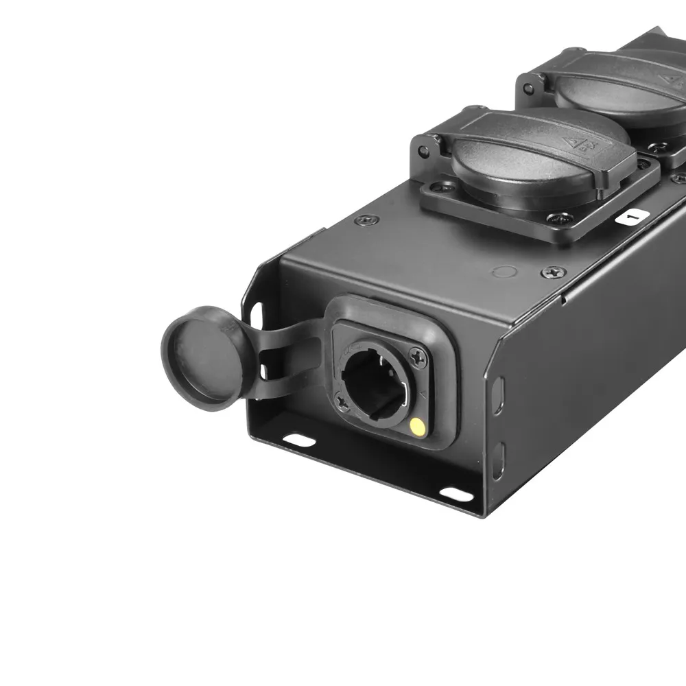Adam Hall Cables PRO PORT 2 T - Stromverteiler 2 x Schukobuchse IP54 | IP65 In & IP65 Out