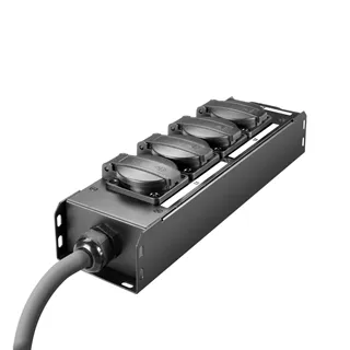 Adam Hall Cables PRO PORT 4 CEE - Stromverteiler 4 x Schukobuchse IP54 | 16A CEE In