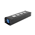 Adam Hall Cables PRO PORT 4 PP - Stromverteiler PowerIn BLU | 5 x PowerOut GREY