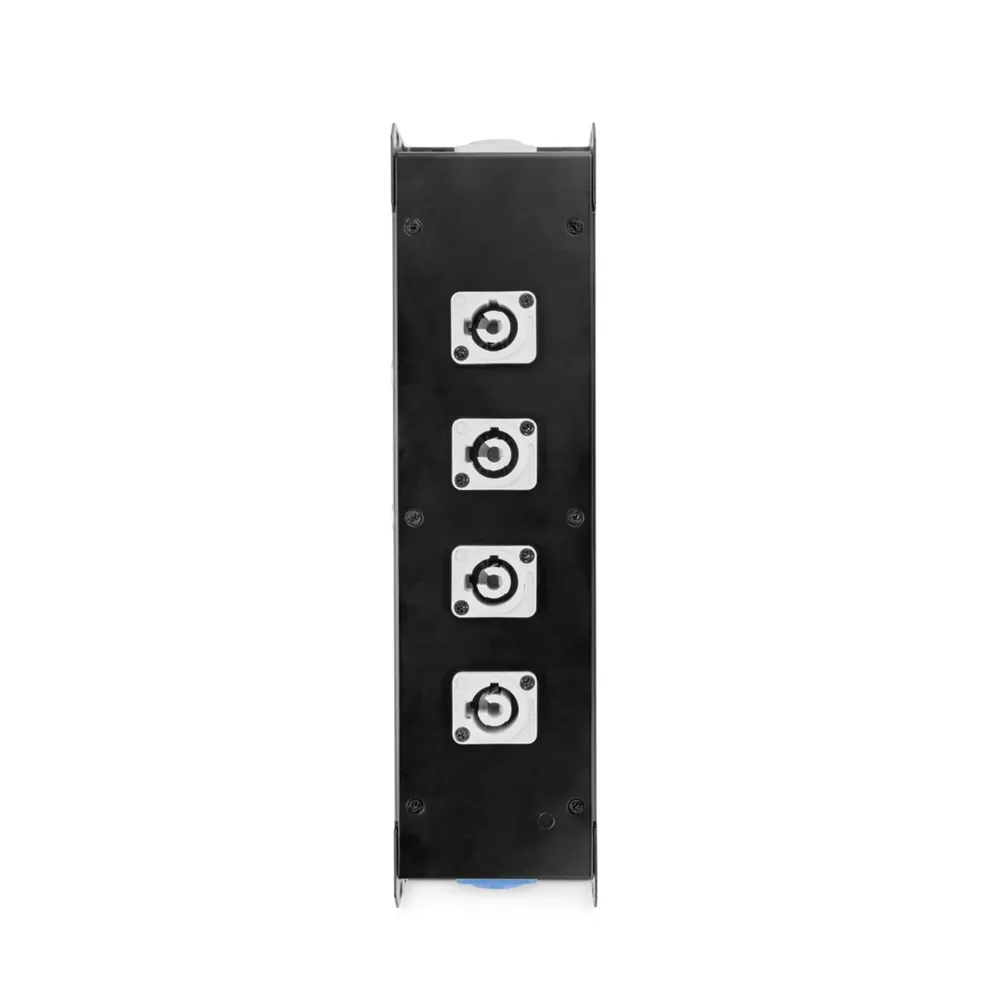 Adam Hall Cables PRO PORT 4 PP - Stromverteiler PowerIn BLU | 5 x PowerOut GREY