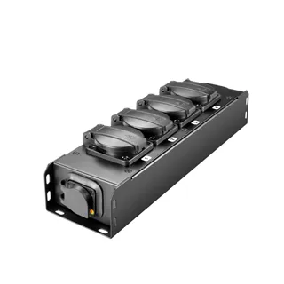 Adam Hall Cables PRO PORT 4 T - Stromverteiler 4 x Schukobuchse IP54 | IP65 In & IP65 Out