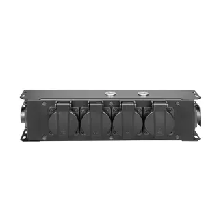 Adam Hall Cables PRO PORT 4 T - Stromverteiler 4 x Schukobuchse IP54 | IP65 In & IP65 Out