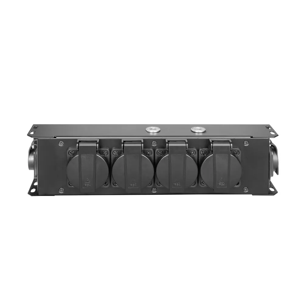 Adam Hall Cables PRO PORT 4 T - Stromverteiler 4 x Schukobuchse IP54 | IP65 In & IP65 Out