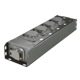 Adam Hall Cables PRO PORT 4 TT - Stromverteiler IP65 In | 5 x IP65 Out