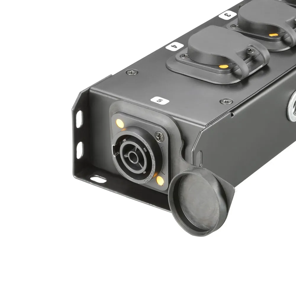 Adam Hall Cables PRO PORT 4 TT - Stromverteiler IP65 In | 5 x IP65 Out
