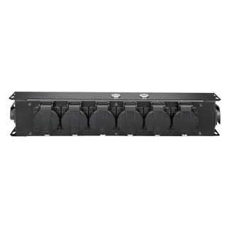 Adam Hall Cables PRO PORT 6 T - Stromverteiler 6 x Schukobuchsen IP54 | IP65 In & IP65 Out